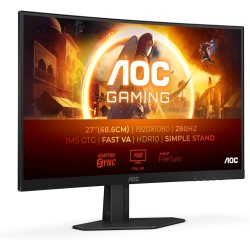 AOC Gaming 27" 280Hz, 1 Ms 280Hz FHD lenktas žaidimų monitorius.