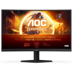AOC Gaming 27" 280Hz, 1 Ms 280Hz FHD lenktas žaidimų monitorius.