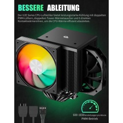 Aukštos klasės proc.s aušintuvas upHere Gaming ARGB CPU Cooler UE2KC6