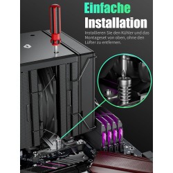 Aukštos klasės proc.s aušintuvas upHere Gaming ARGB CPU Cooler UE2KC6