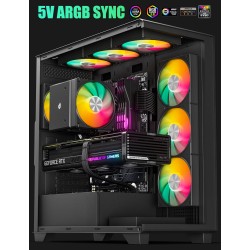 Aukštos klasės proc.s aušintuvas upHere Gaming ARGB CPU Cooler UE2KC6