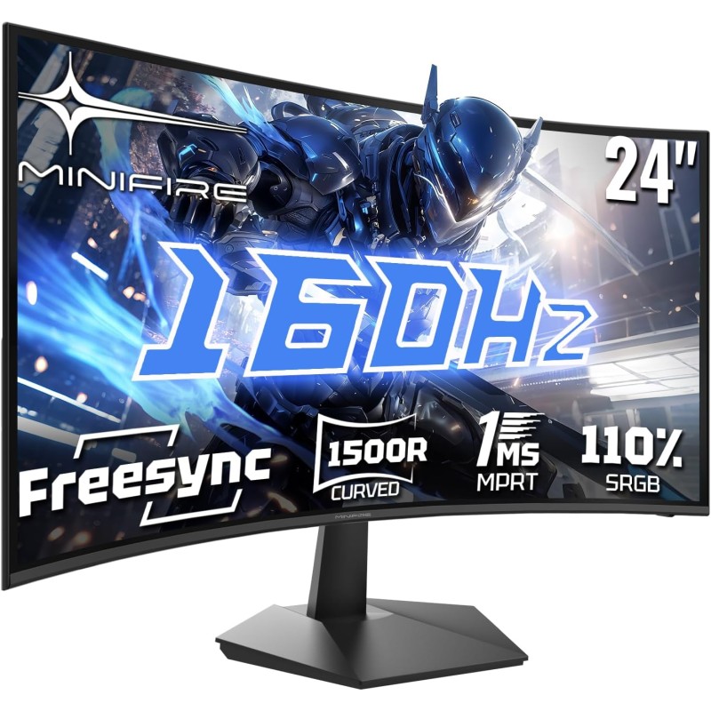 Minifire Lenktas 24" (160hz) FHD 1080p 1 ms Gaming
