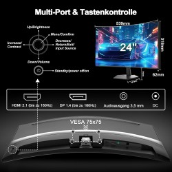Minifire Lenktas 24" (160hz) FHD 1080p 1 ms Gaming
