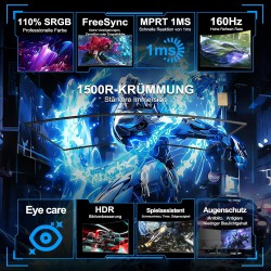 Minifire Lenktas 24" (160hz) FHD 1080p 1 ms Gaming