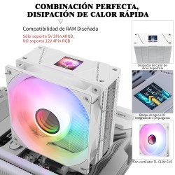 Proc. aušintuvas su LCD ekranu Assassin Spirit 120 Vision ARGB White