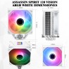 Proc. aušintuvas su LCD ekranu Assassin Spirit 120 Vision ARGB White