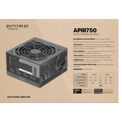 Maitinimo blokas ATX 750W Tacens Anima APIII750