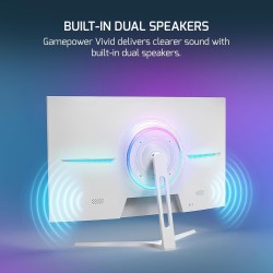 Baltas GamePower 27" 200Hz, 0,5 Ms, FHD lenktas Žaidimu monitorius