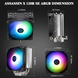 Aušintuvas Thermalright Assassin X120 SE ARGB