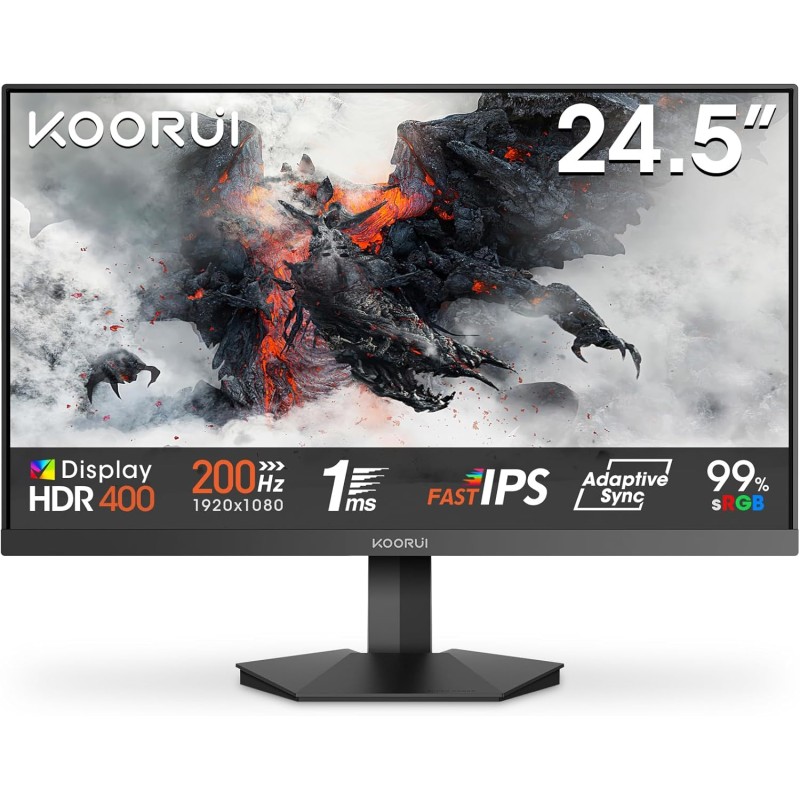 KOORUI G2511P 25" 200Hz Fast IPS žaidimų monitorius