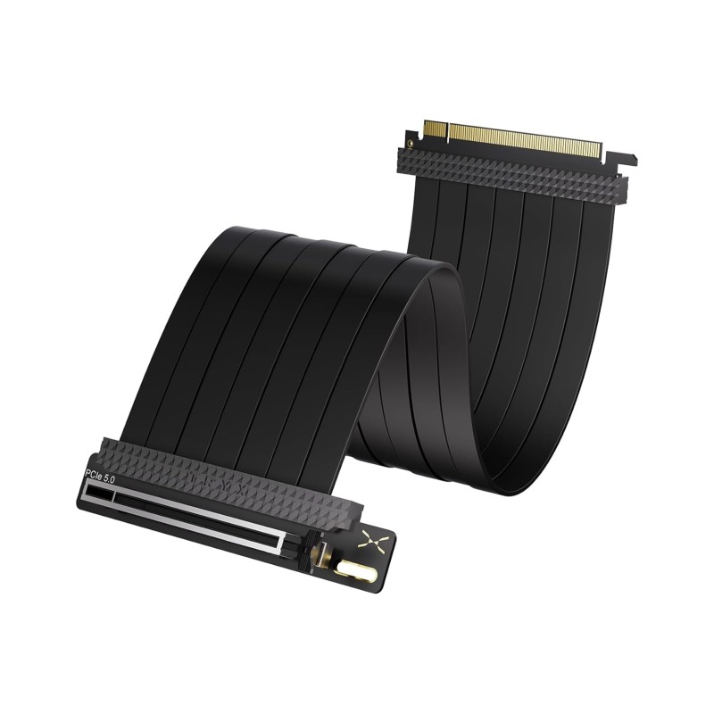 PCIe 5.0 x16 Riser Cable 200 mm – Vertikalus vaizdo plokštės laikiklio kabelis