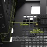 PCIe 5.0 x16 Riser Cable 200 mm – Vertikalus vaizdo plokštės laikiklio kabelis