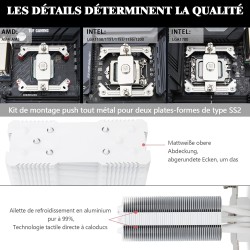 Thermalright Assassin King 120 SE WHITE ARGB CPU Oro Aušintuvas