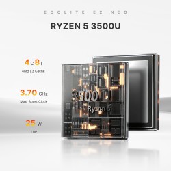 Mini Pc Ryzen 5 RAM 8 Nvme 256gb Wi-fi BT su Windows 11 pro licenzija
