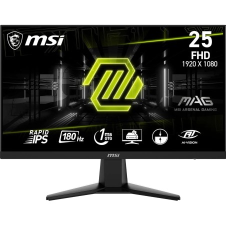 MSI MAG 256F 24.5 Inch FHD Gaming 1080p Rapid IPS Panel, 180 Hz