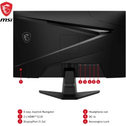 MSI MAG 256F 24.5 Inch FHD Gaming 1080p Rapid IPS Panel, 180 Hz